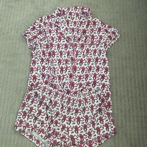 Roller Rabbit Pink Monkey Print Pajama Set